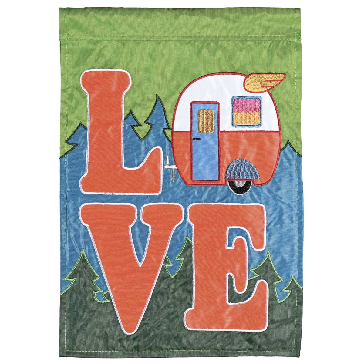 M011938 Flag Love Camper 13x18