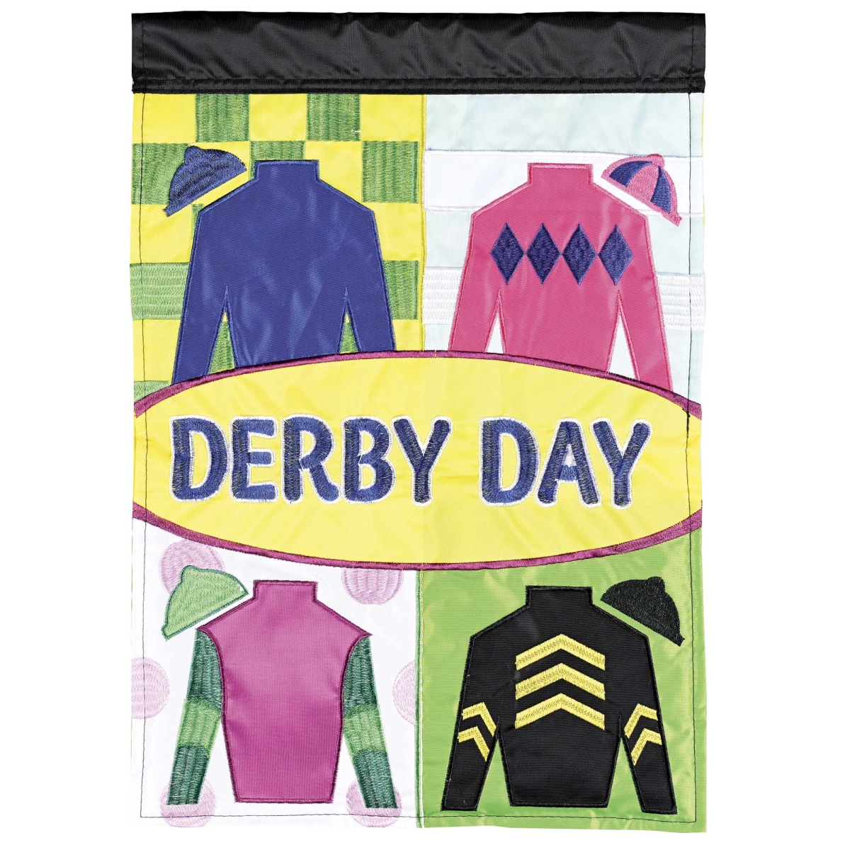 M011934 Flag Derby Silks 13x18