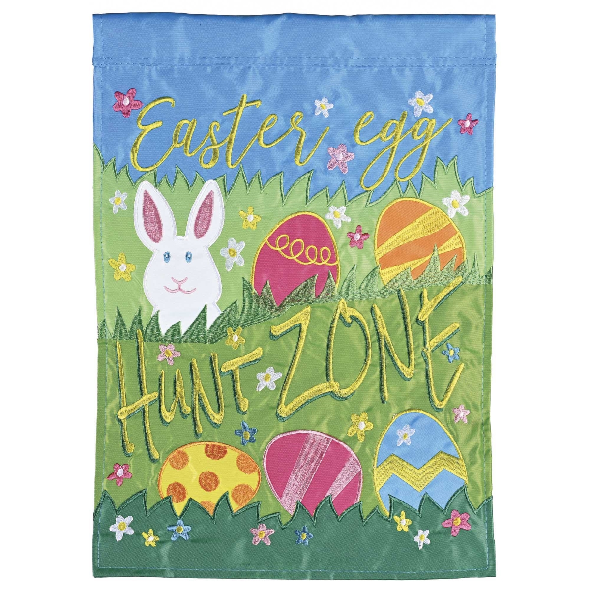 M001928 Flag Easter Egg Hunt Zone 29x42