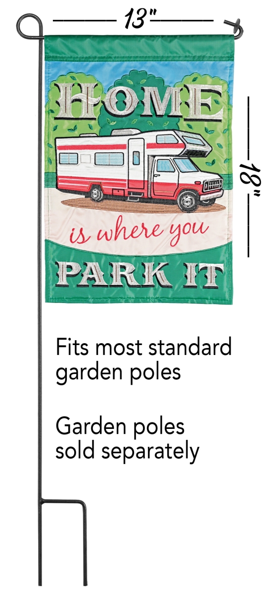 M011937 Flag Summer Class C Camper 13x18