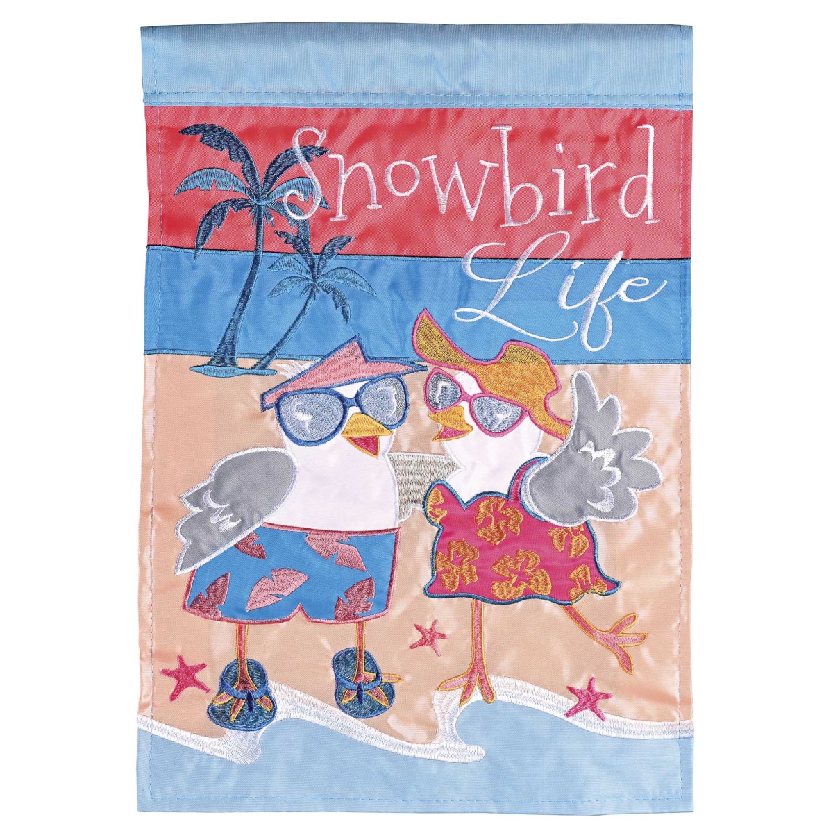 M011951 Flag Snowbird Life 13x18