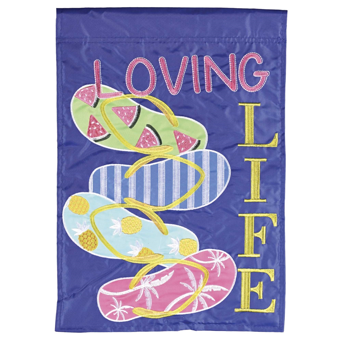 M011954 Flag Loving Flip Flop Life 13x18