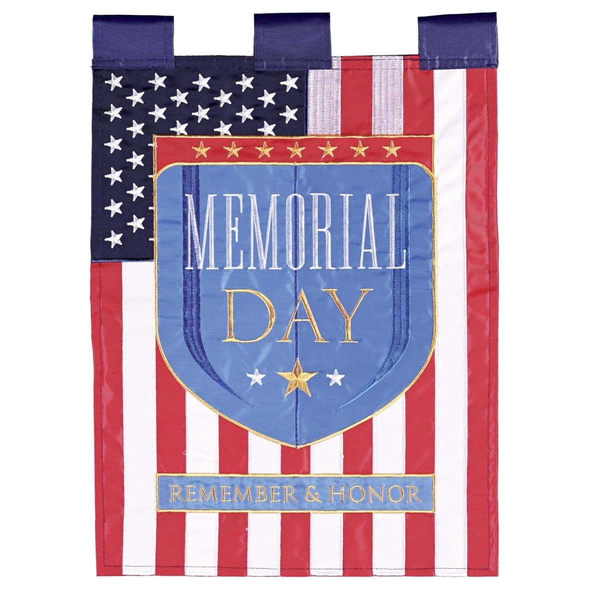 M011917 Flag Memorial Day Remember & Honor 13x18