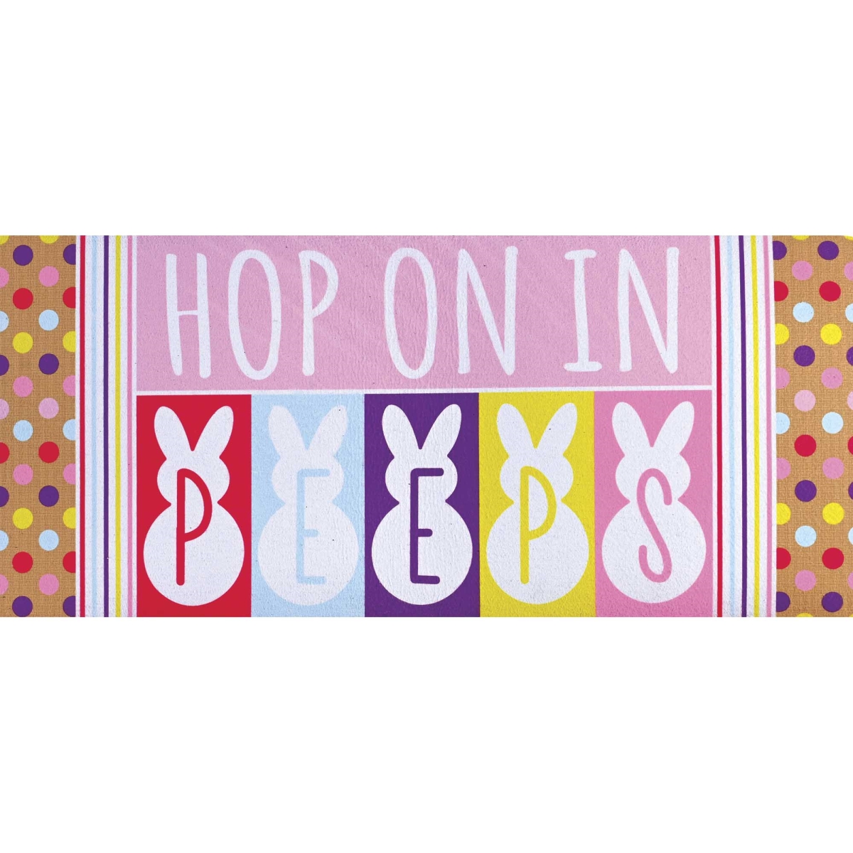 DM012032 Doormat Insert Hop In Peeps