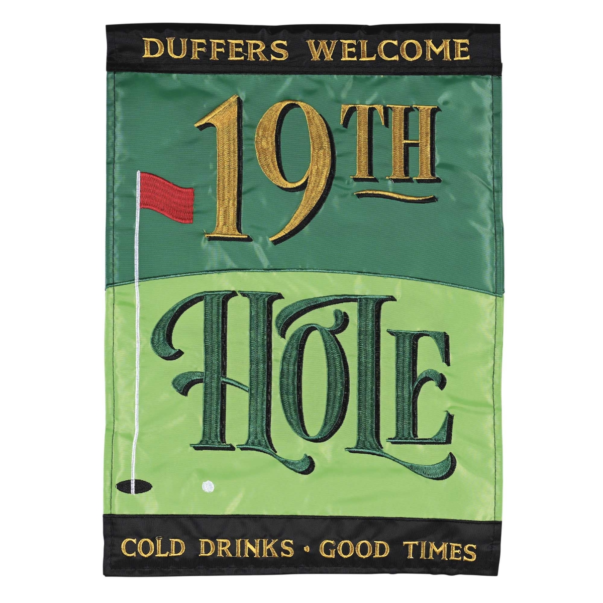 M012049 Flag 19th Hole 13x18