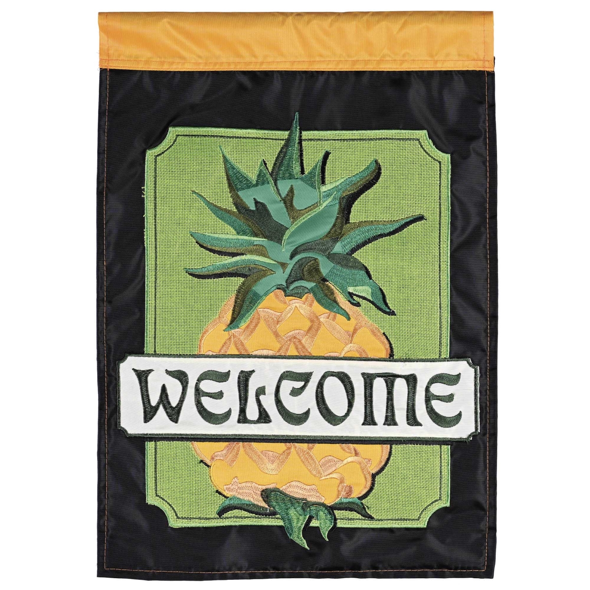 M012074 Flag Welcome Pineapple 13x18