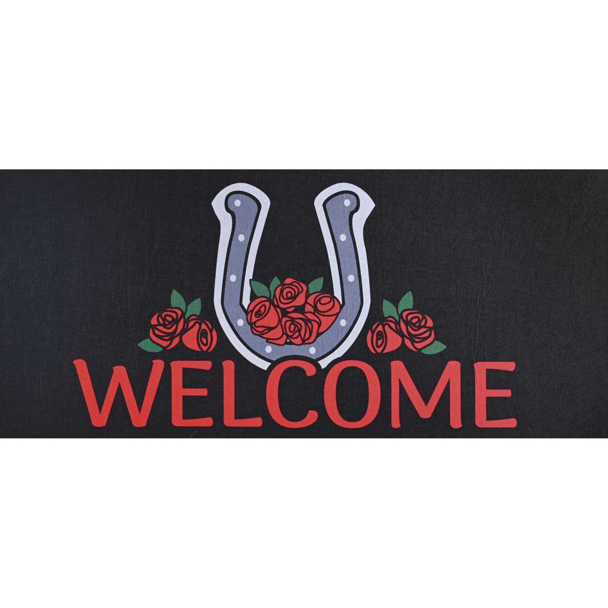 DM012041 Doormat Insert Welcome Horseshoe