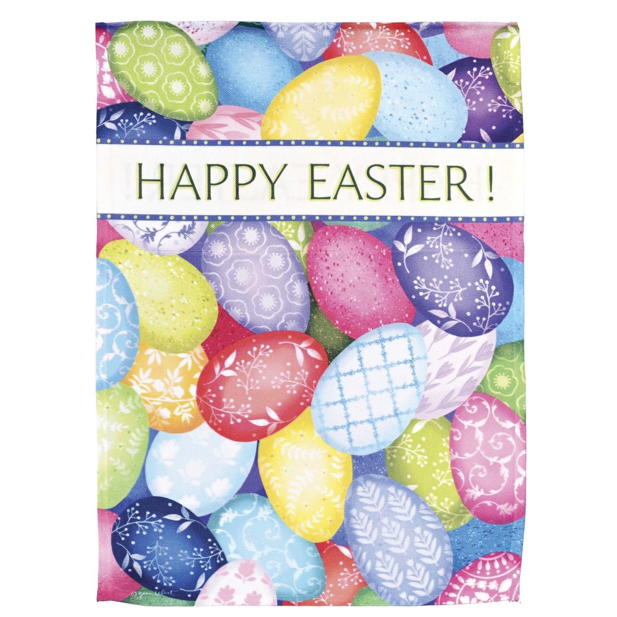 M080301 Flag Eggs Happy Easter 13x18