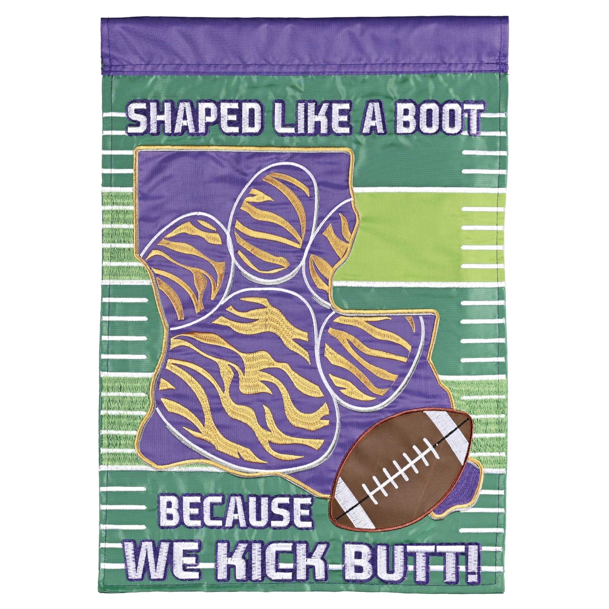 M012088 Flag Football Shaped Like A Boot 13x18