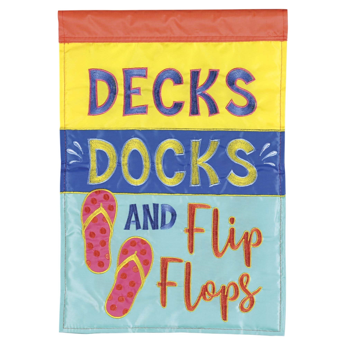 M012082 Flag Deck Docks And Flip Flops 13x18