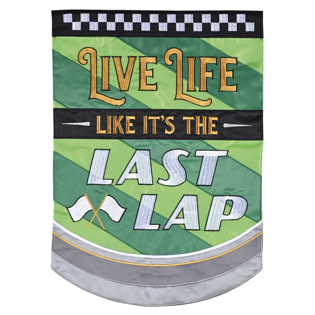 M012051 Flag Live Life Like Last Lap 13x18
