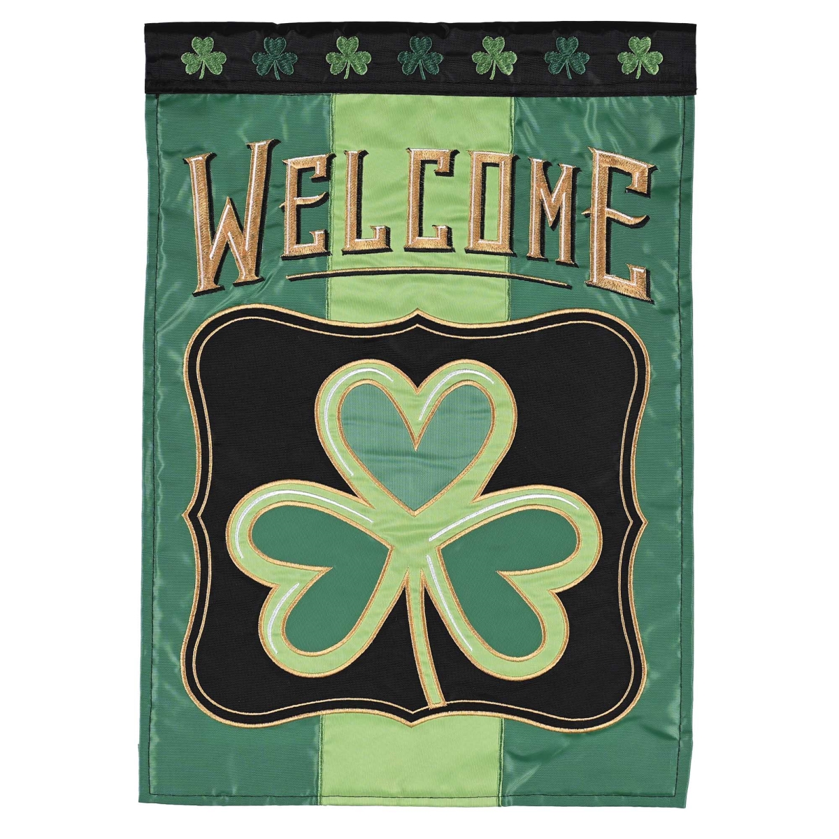 M002029 Flag Shamrock Welcome 29x42