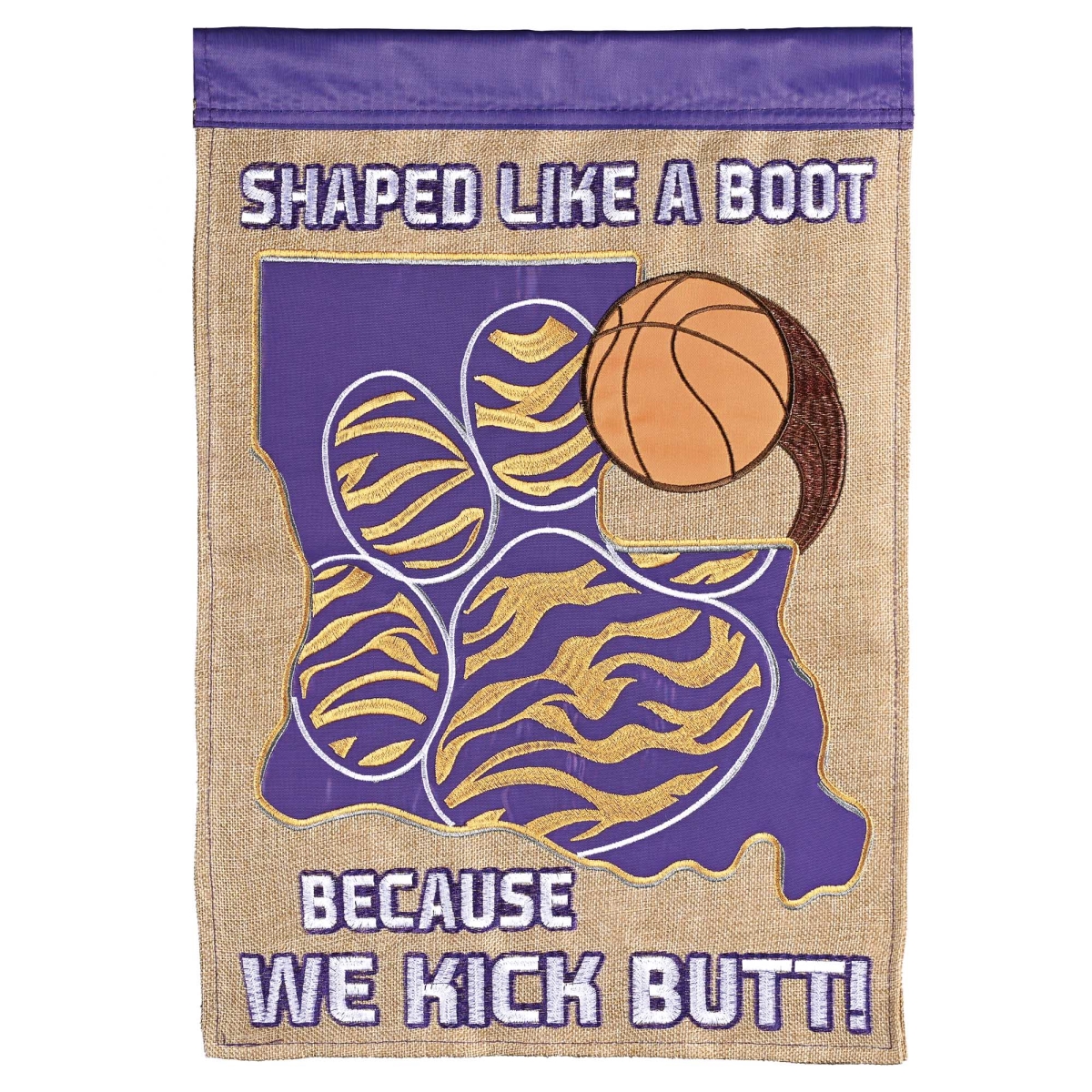M012099 Flag Basketball Shaped Like A Boot 13x18