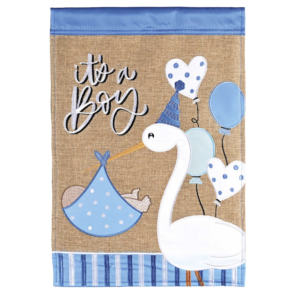 M012063 Flag It Is A Boy 13x18