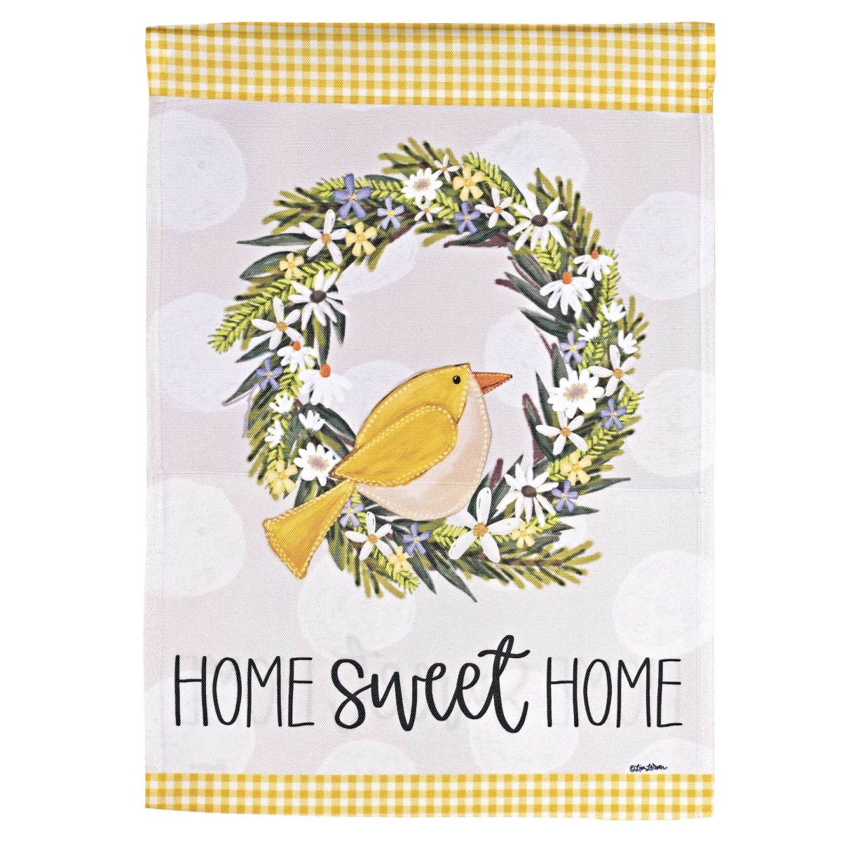 M080308 Flag Yellow Bird Welcome 13x18