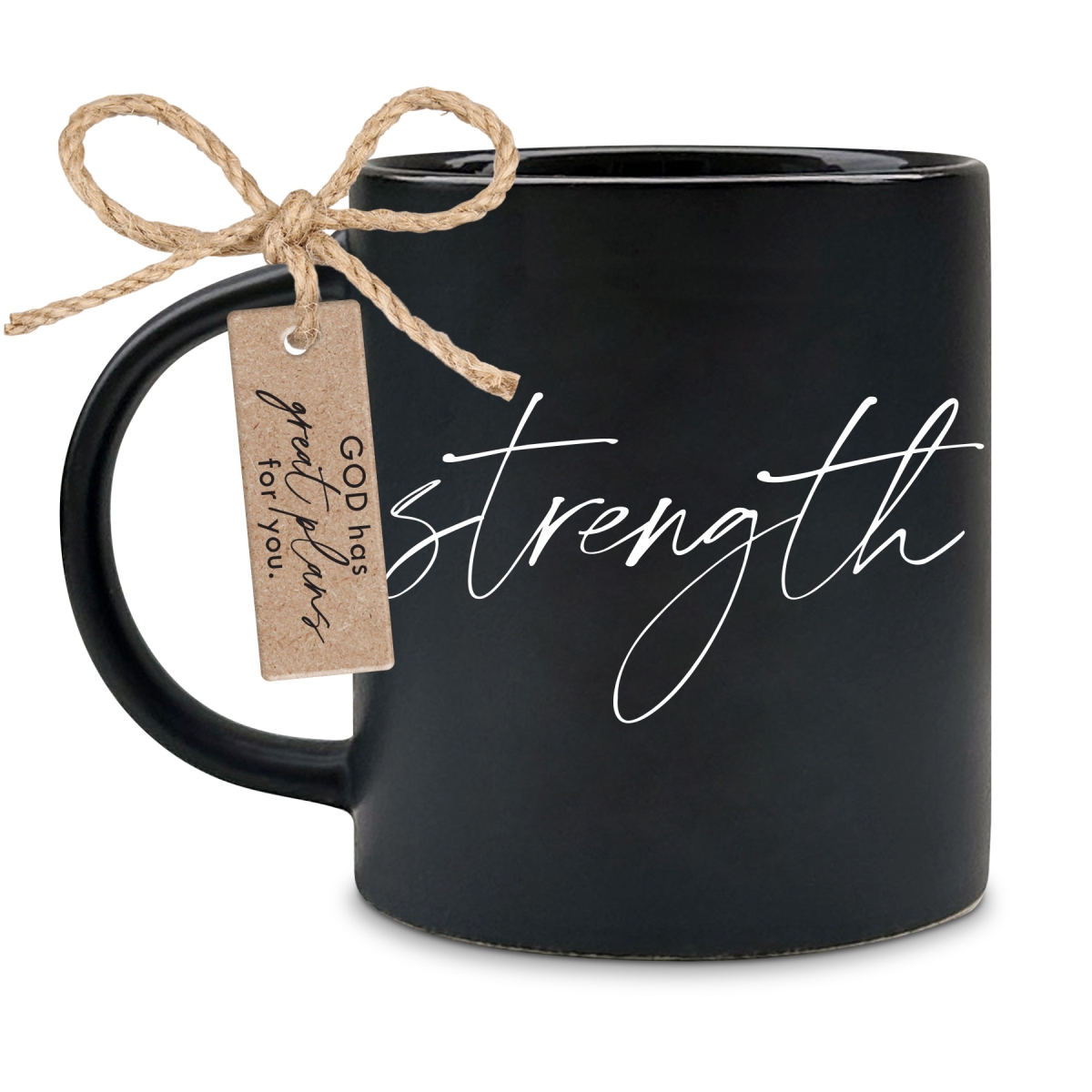 Picture of Dicksons 18483 Mug Strength Do Not Be Afraid Black 18Oz