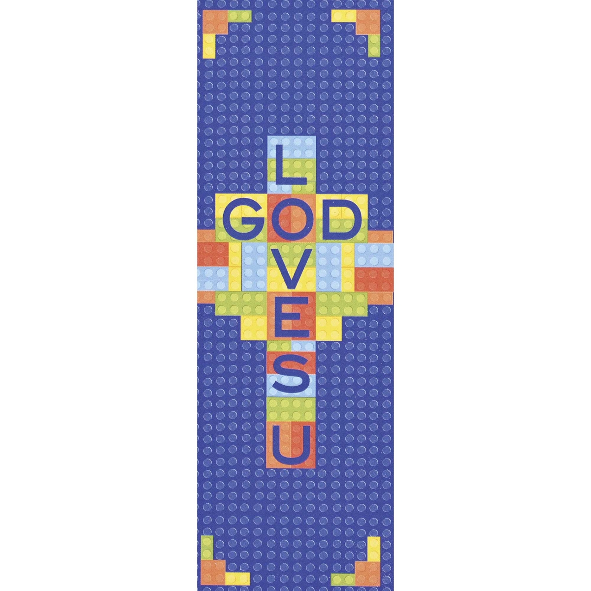 BKM-3259 Packaged Bookmarks Cross God Loves U
