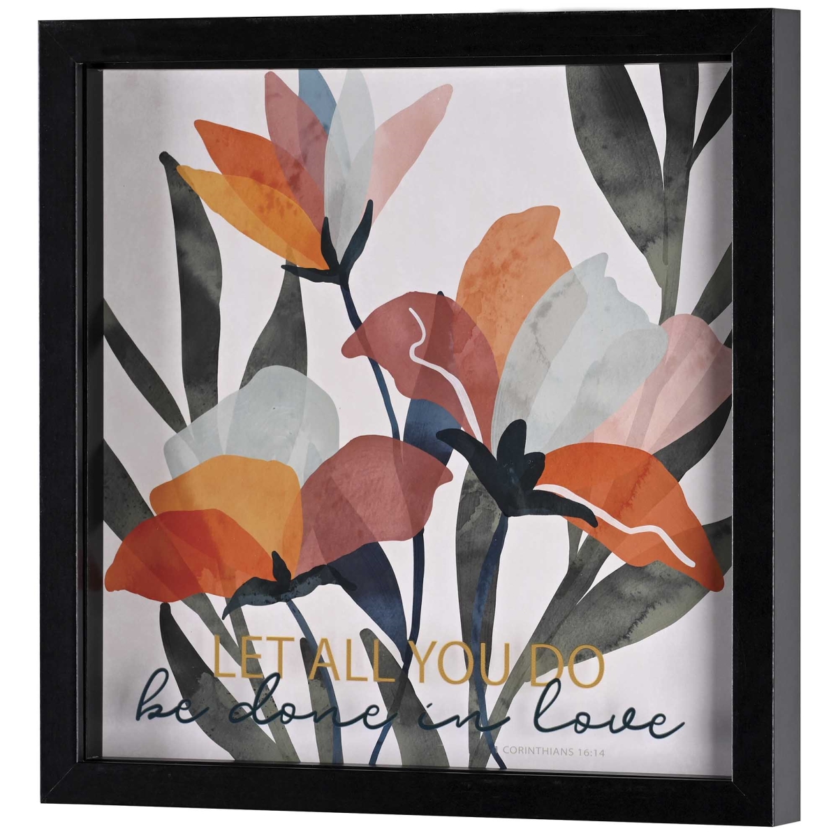 FRMWDBL-1212-3 Framed Wall Art Let All You Do Be Done