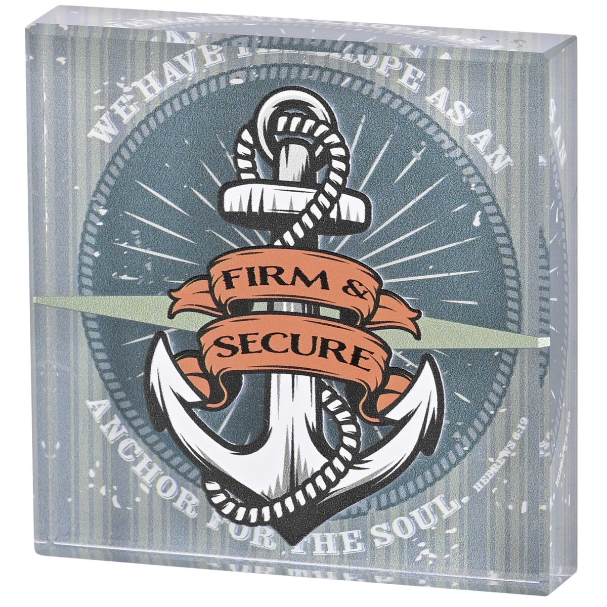 TTPLQG-220 Tabletop Glass Plaque Anchor We Have 3X3