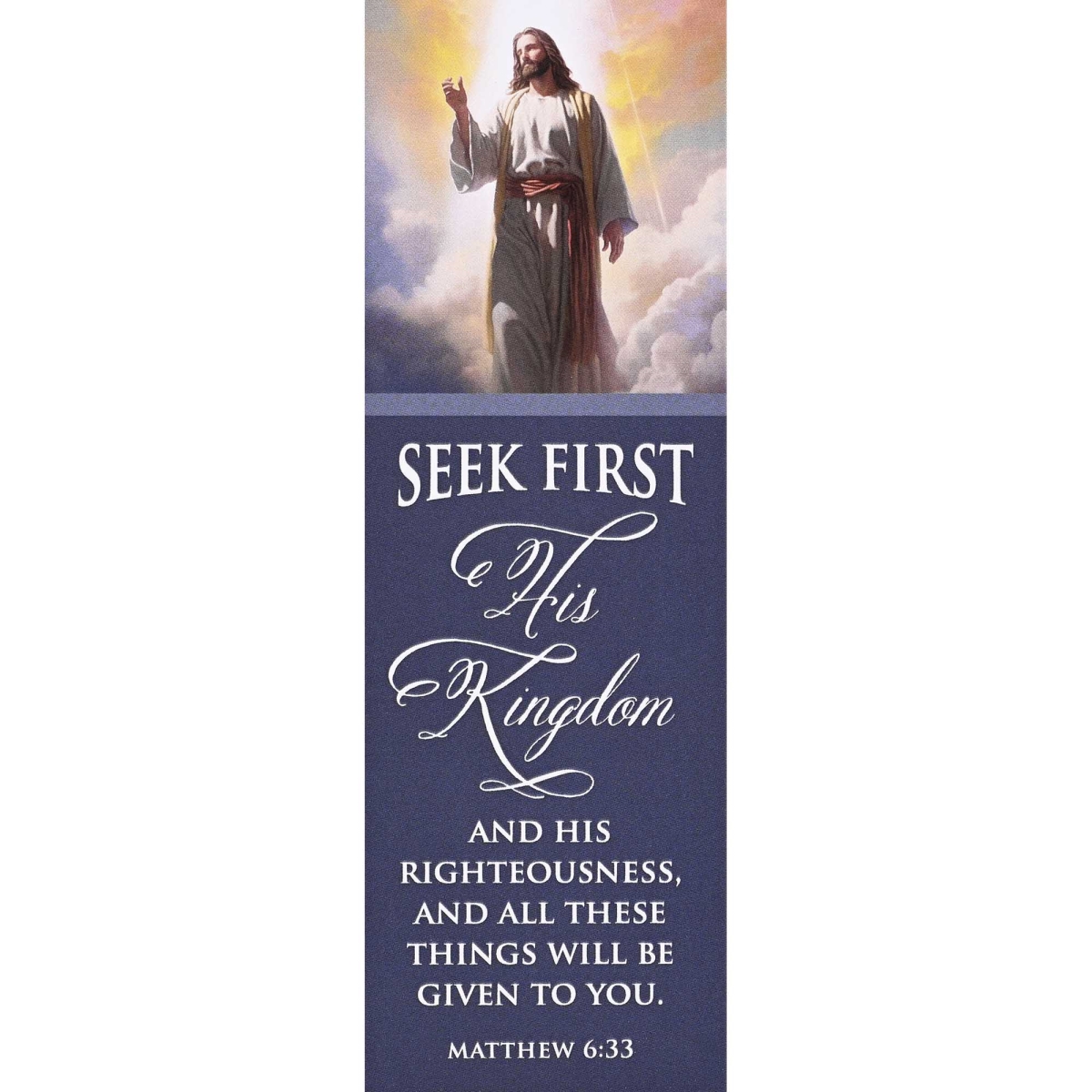 BKM-3263 Packaged Bookmarks Seek His Kingdom 12Pk