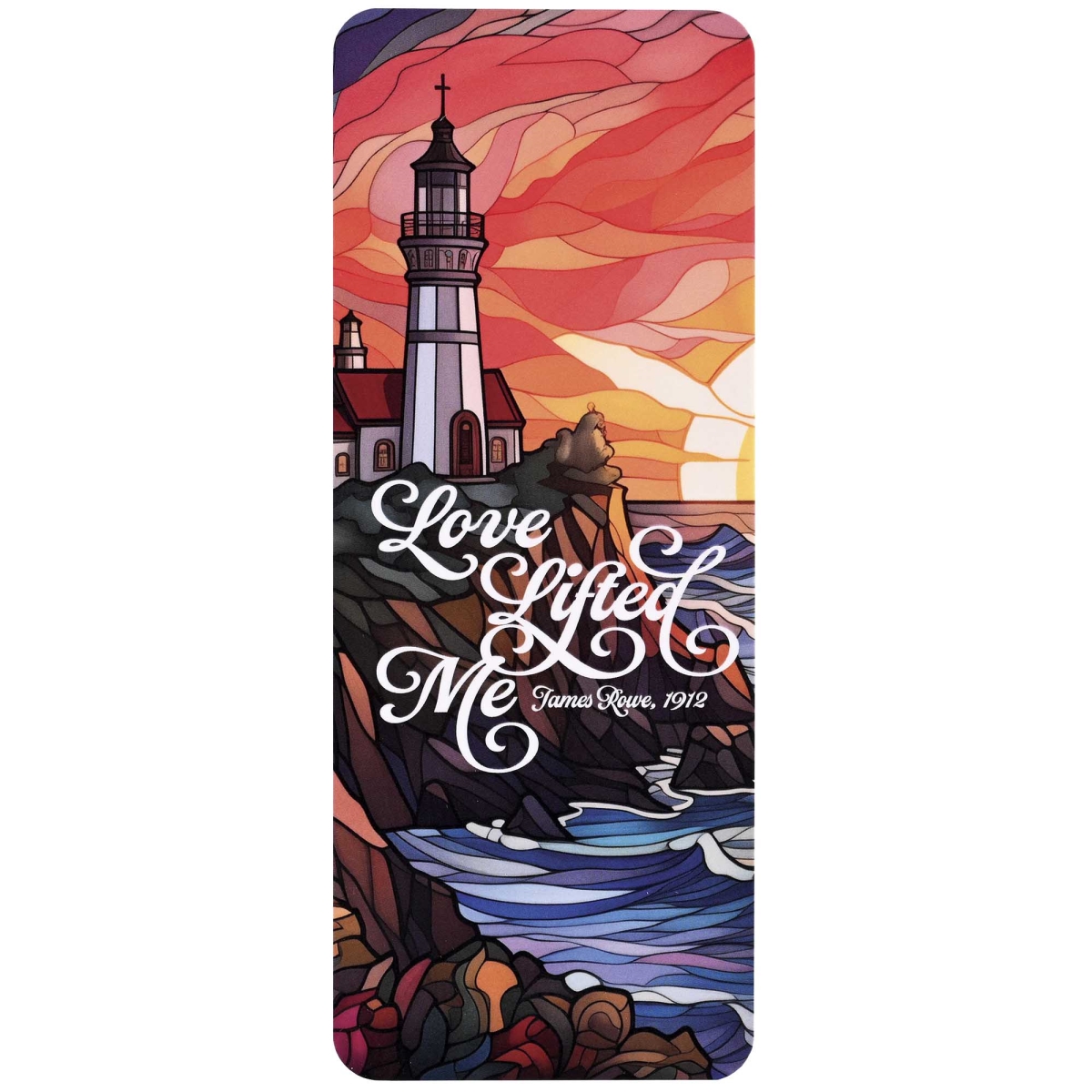 BKM-BC155 Bookcard Lighthouse Love Lifted Me