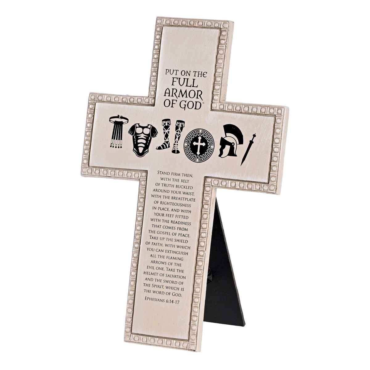 TTCR-2007 Tabletop Cross Full Armor Of God 10H