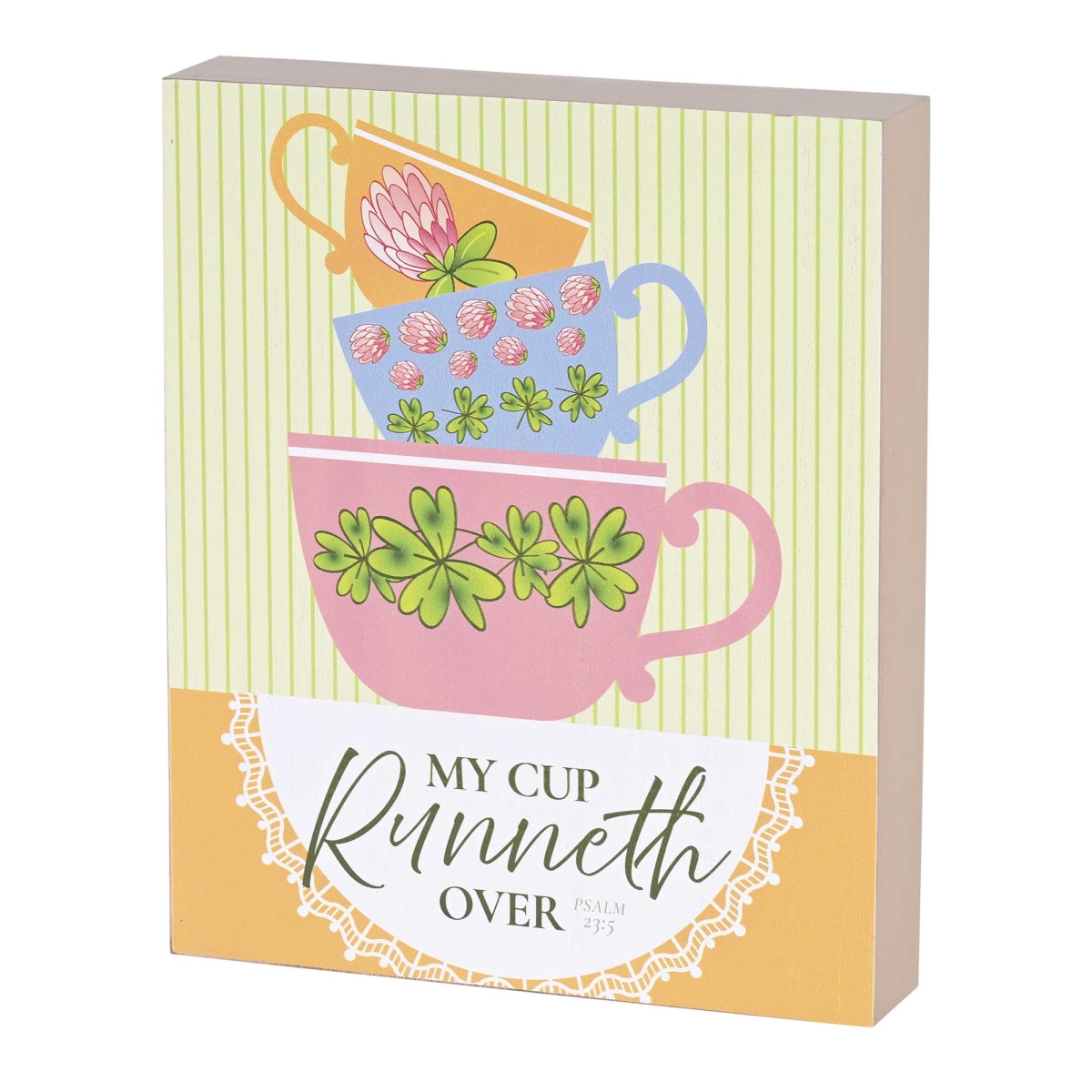 TPLK810-107 Tabletop Plaque My Cup Runneth Over 8x10