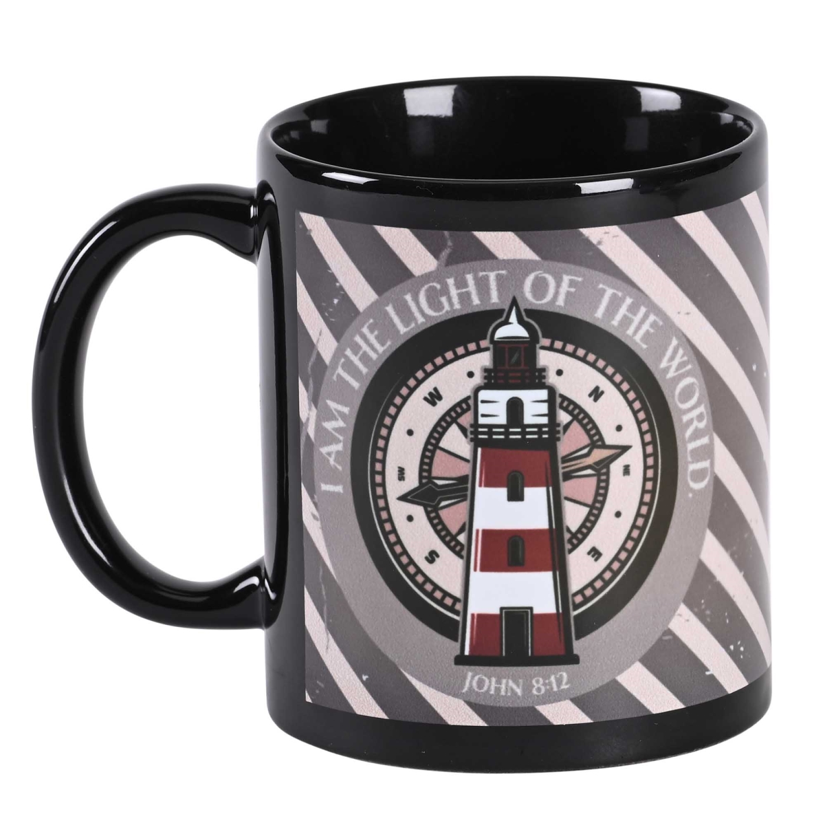 Picture of Dicksons MUG-1220 Black Mug Lighthouse I Am The Light Of