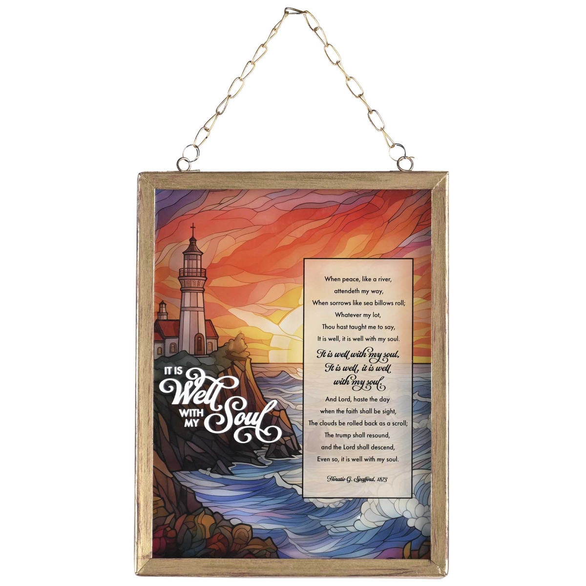 FRMGLS-306 Framed Wall Decor It Is Well With My