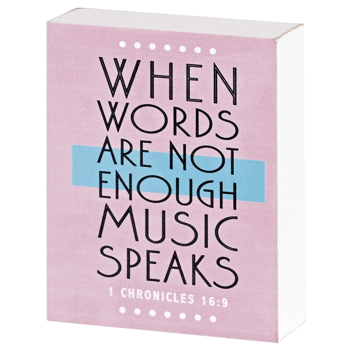 TPLK34-350 Tabletop Plaque When Word Are Not 3X4