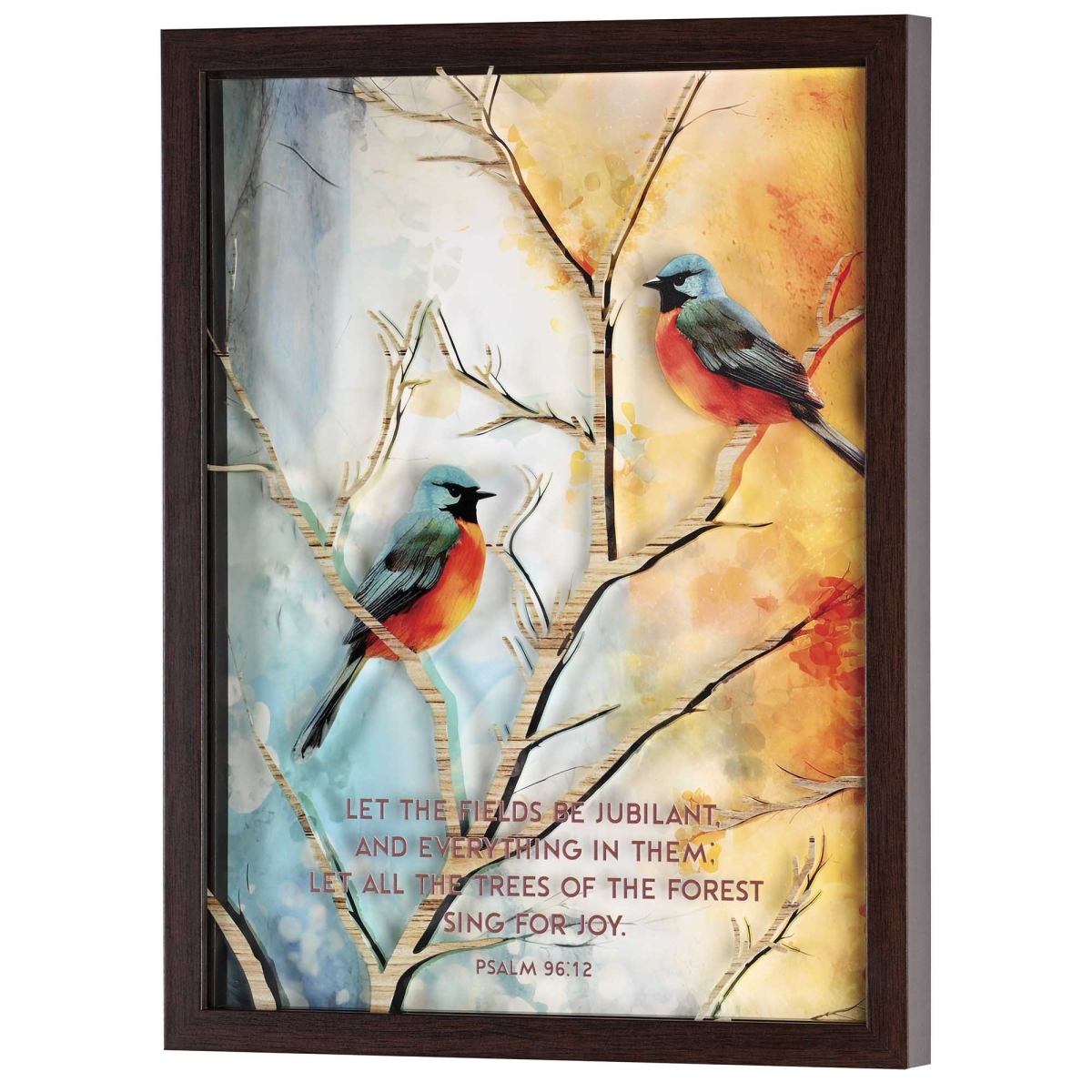 FRMWDWAL-1216-5 Framed Wall Art Let Fields Be Jubilant