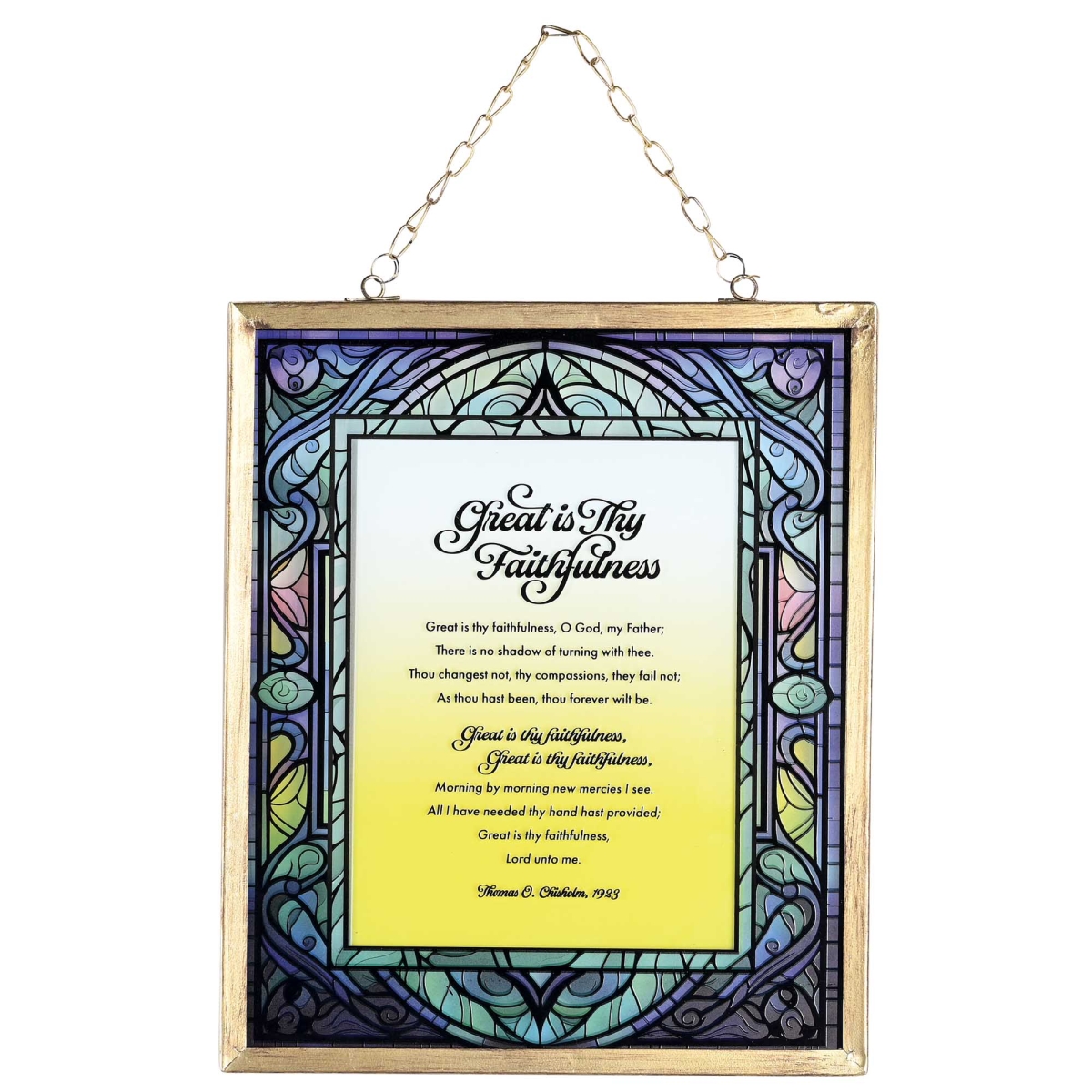FRMGLS-304 Framed Wall Decor Great Is Thy