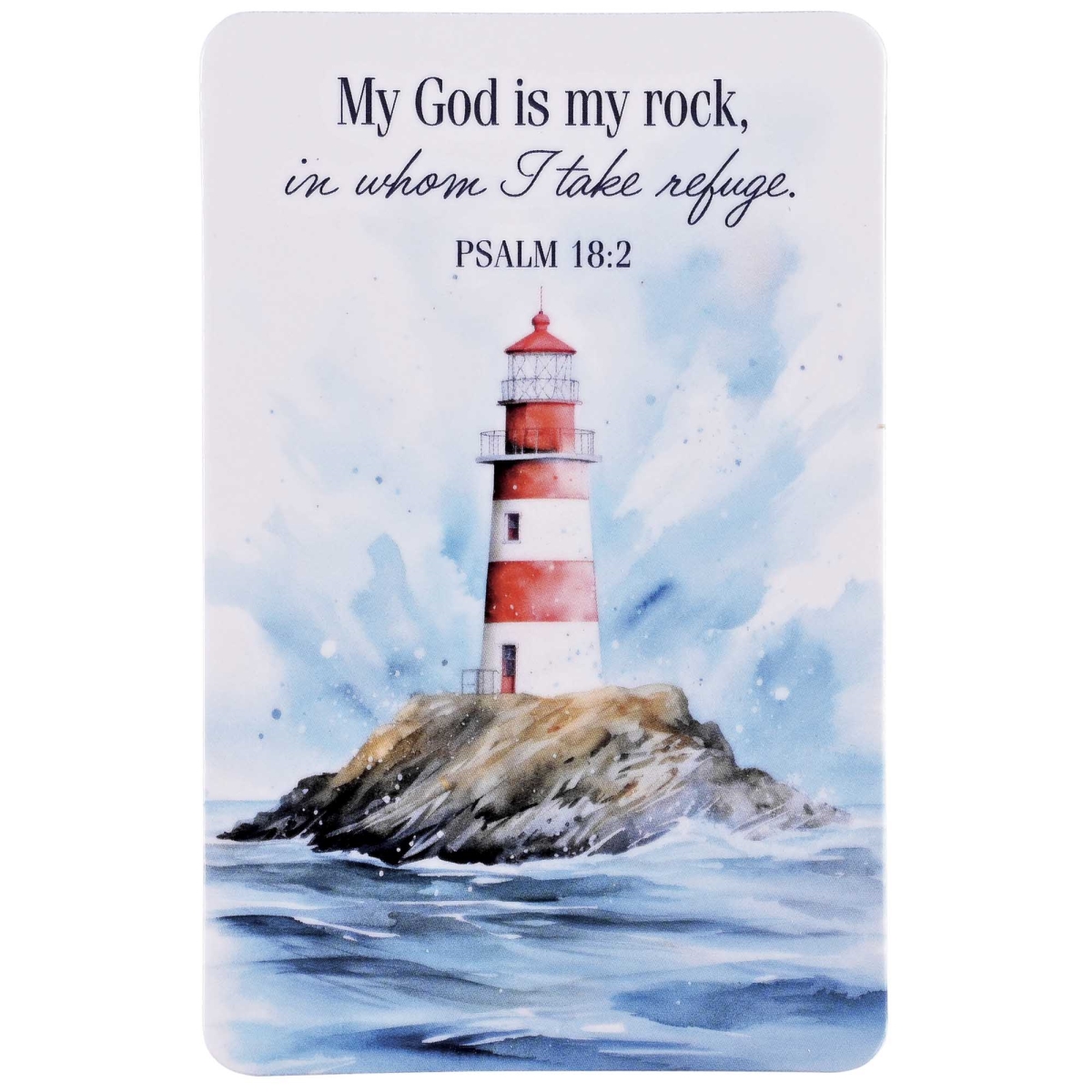 BKMPK-693 Pocketcard Lighthouse My God Is My Rock