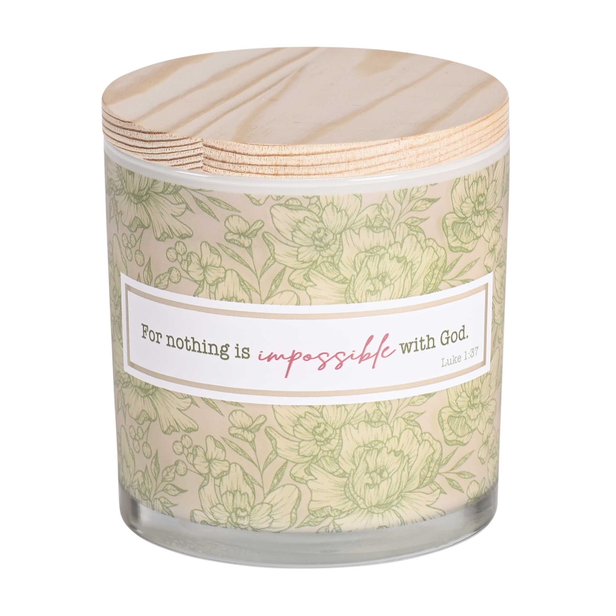 Picture of Dicksons CNDLG-6 Soy Candle Nothing Is Impossible 13 Oz
