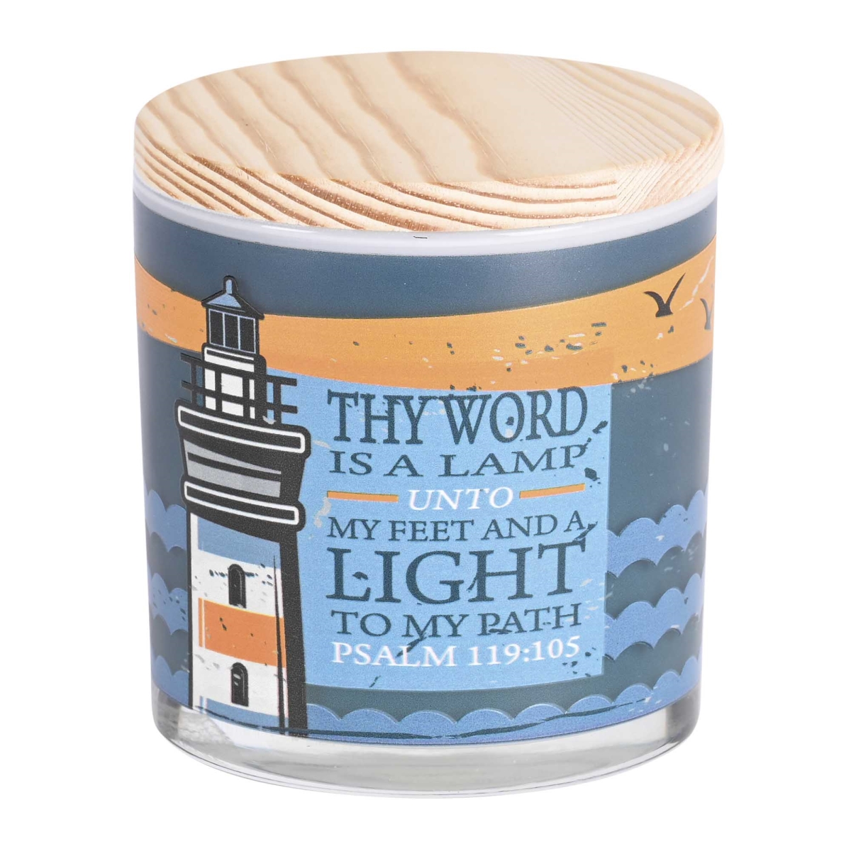 Picture of Dicksons CNDLG-34 Soy Candle Lighthouse Your Word Is 13 Oz