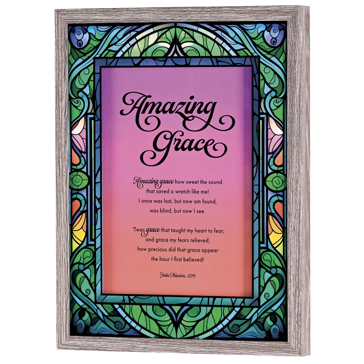 FRMWDWG-1216-2 Framed Wall Art Amazing Grace 12X16
