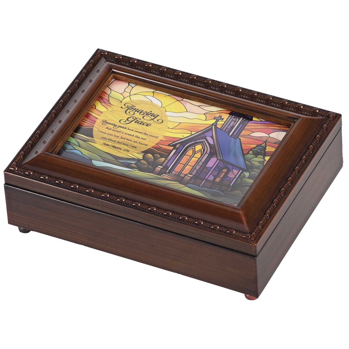 BOXMBWG-122 Music Box Church Amazing Grace