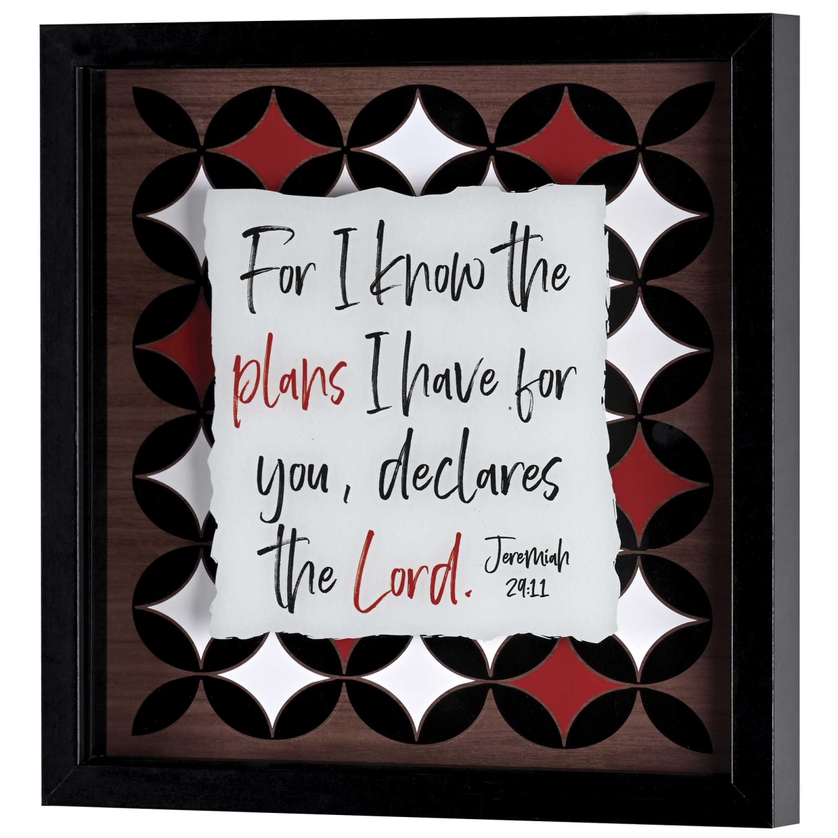 FRMWDBL-1212-6 Framed Wall Art For I Know The Plans