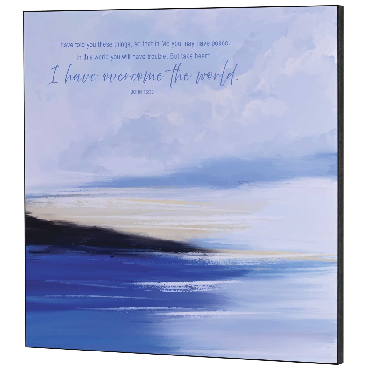 PLK1818-437 Wall Plaque I Have Overcome The World