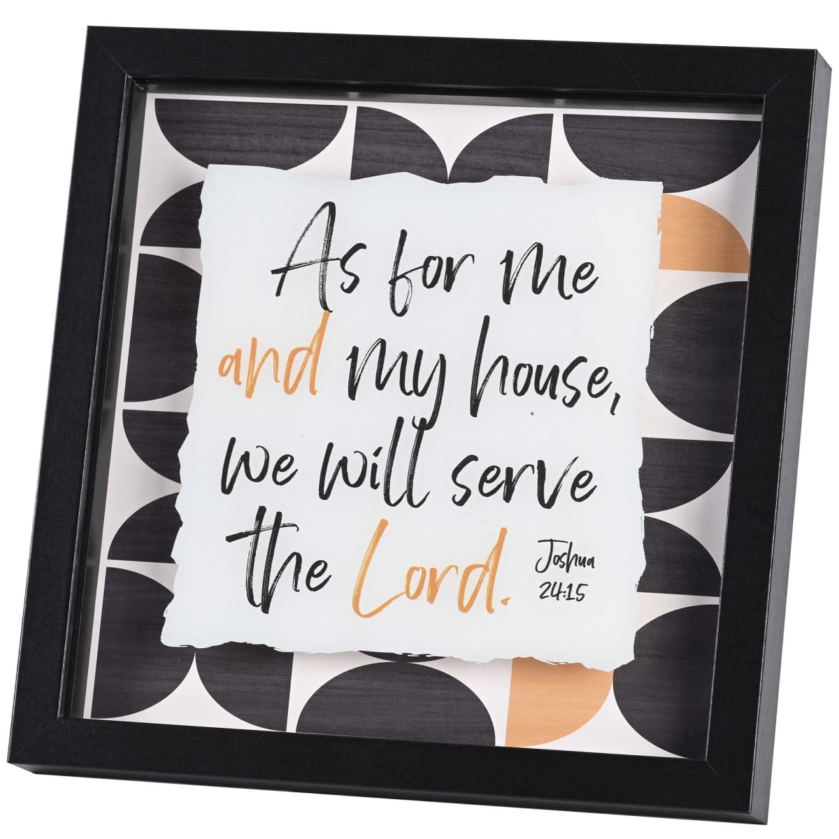 FRMWDBL-1010-10 Framed Art As For Me And My House