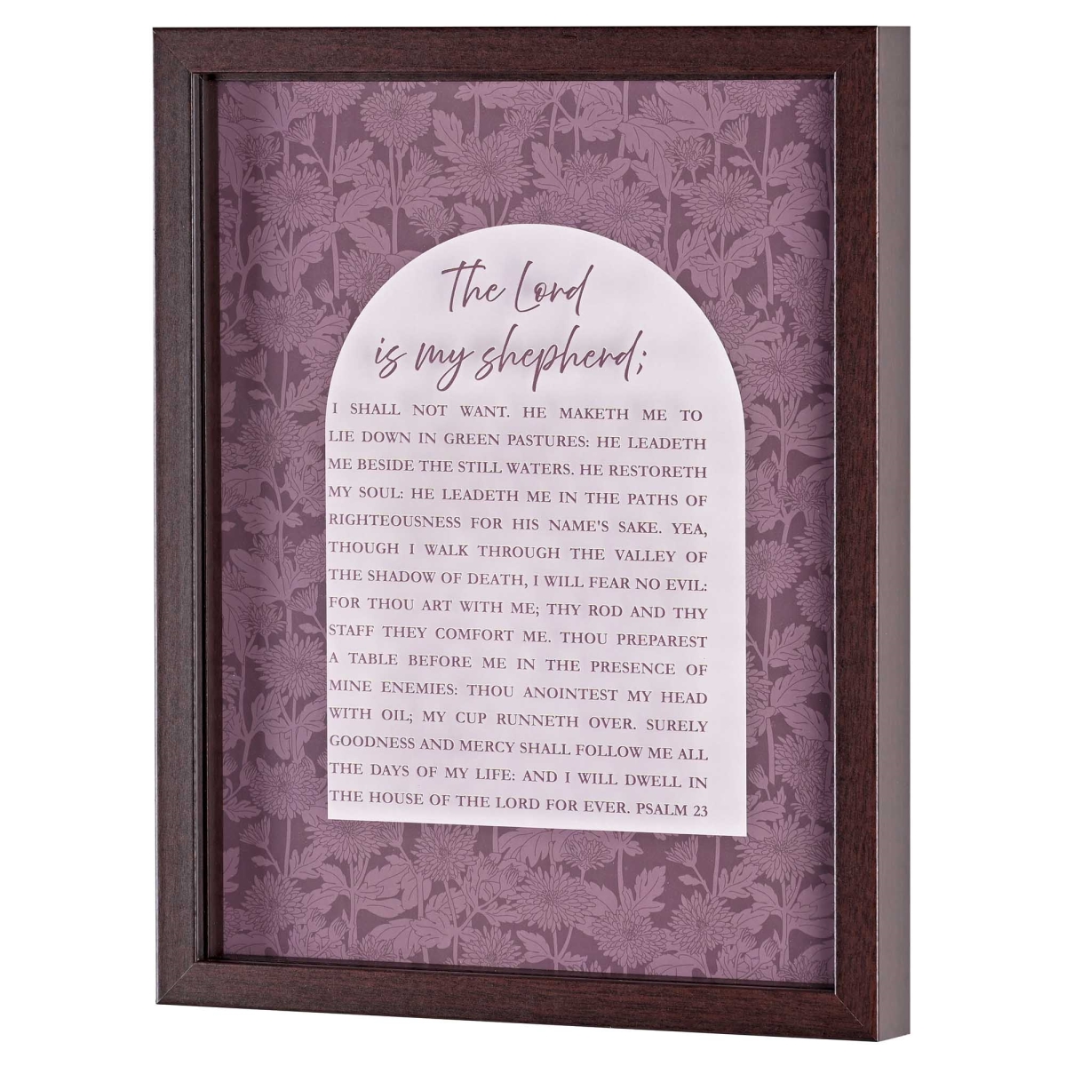 FRMWDWAL-1114-54 Framed Wall Art Psalm 23 The Lord Is My