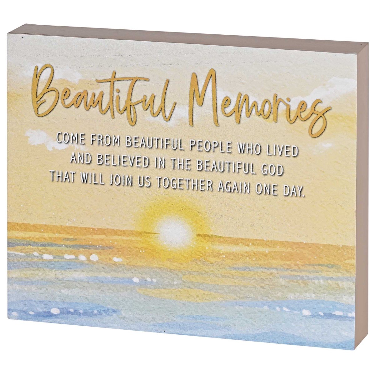 TPLK108-105 Tabletop Plaque Beautiful Memories 10x8