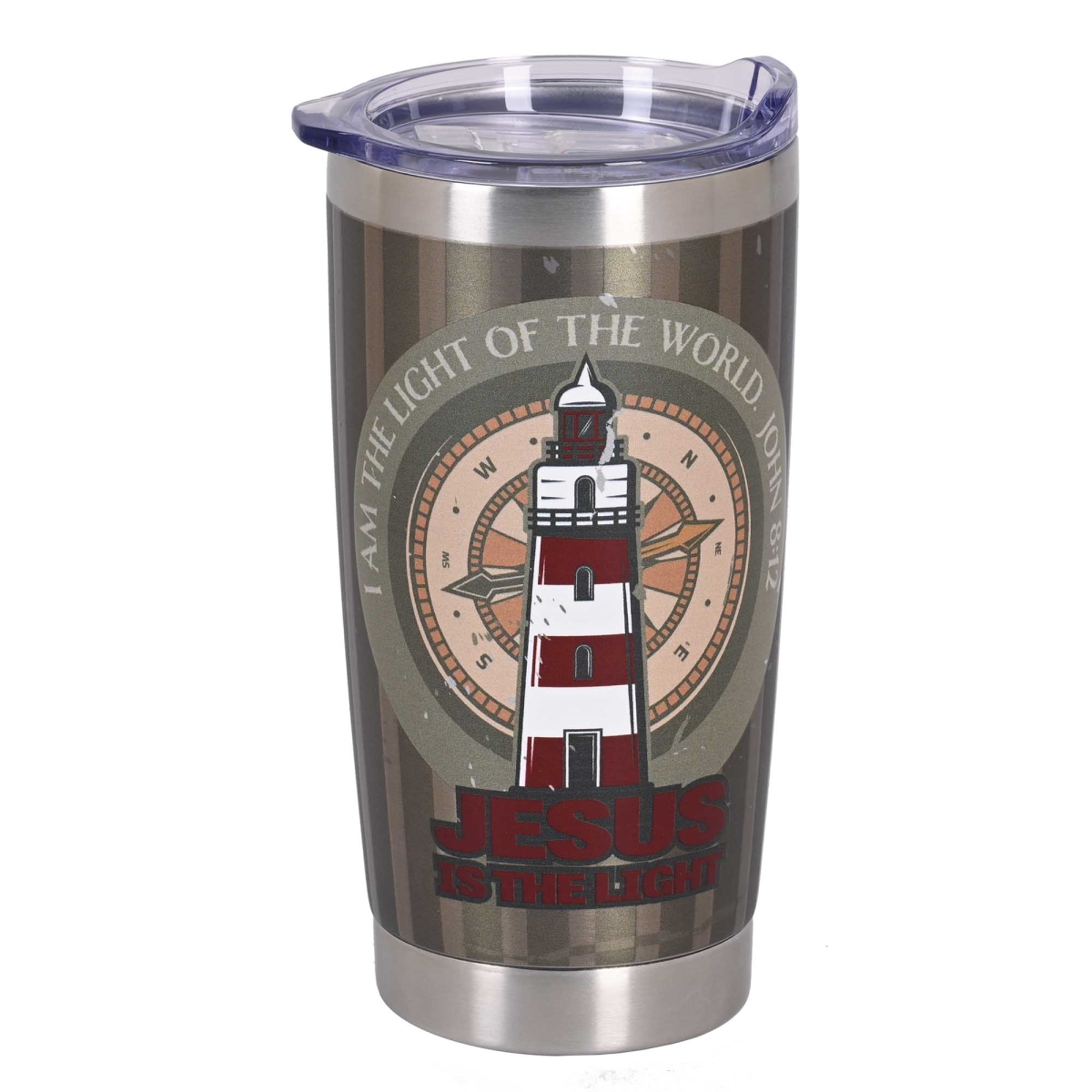 Picture of Dicksons SSTUMSS-9 Tumbler Lighthouse I Am The Light 20 Oz
