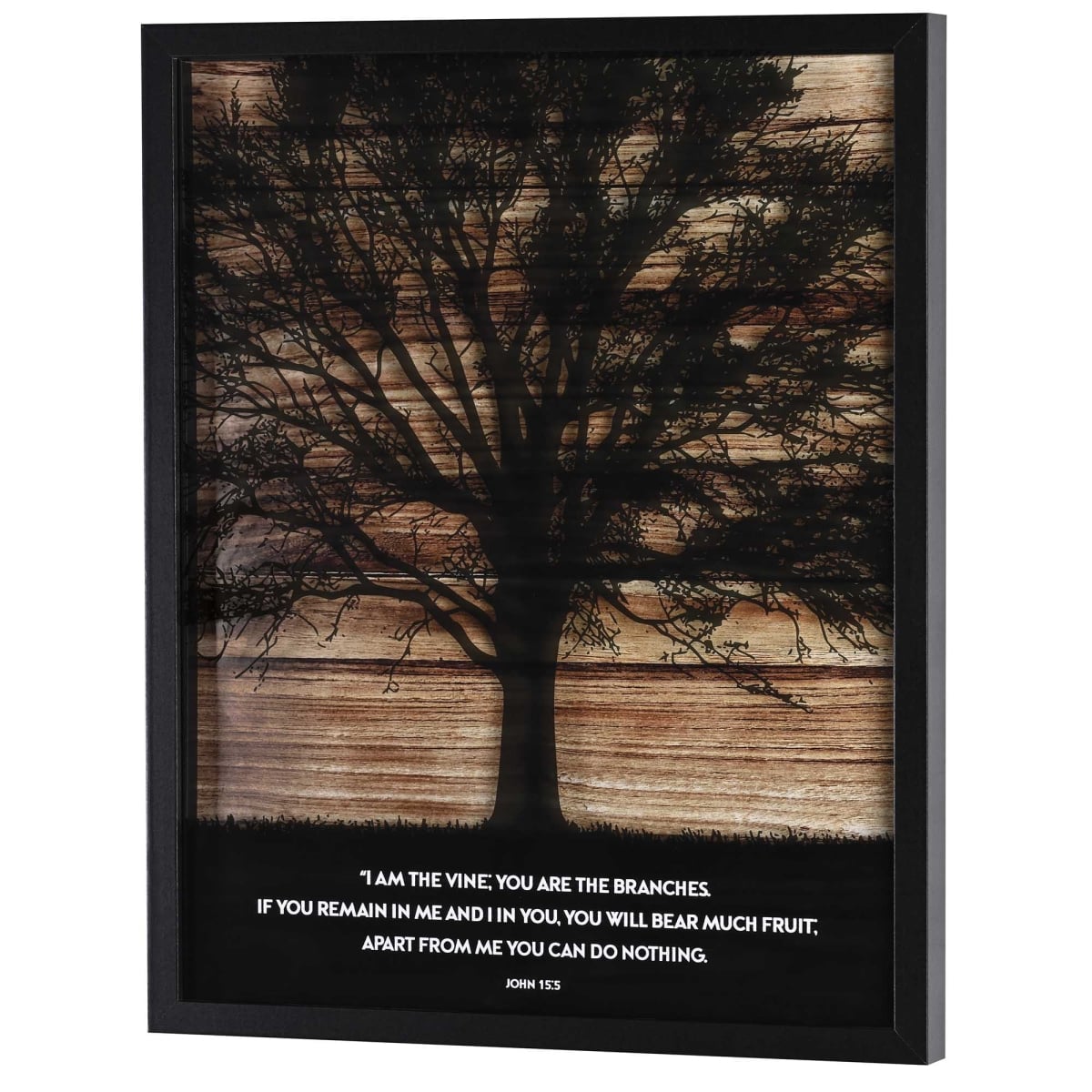 FRMWDBL-1620-3 Framed Wall Art I Am The Vine John 15:5