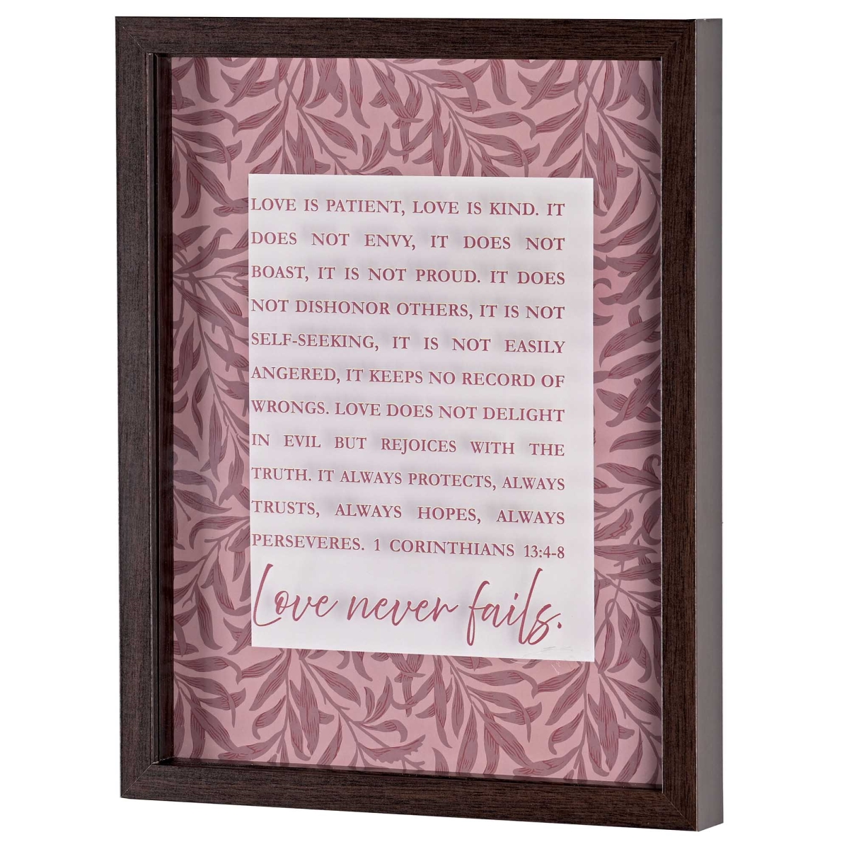 FRMWDWAL-1114-57 Framed Wall Art Love Is Patient Love Is