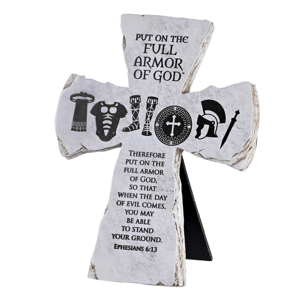 TTCR-3012 Tabletop Cross Full Armor Of God 7H