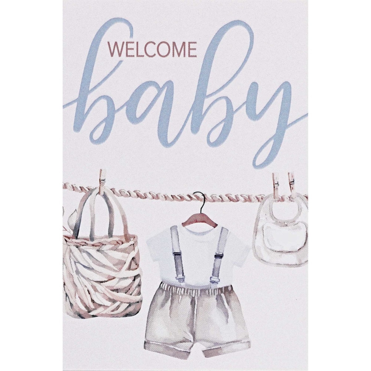 IBB-326 Itty Bitty Card Welcome Baby Boy