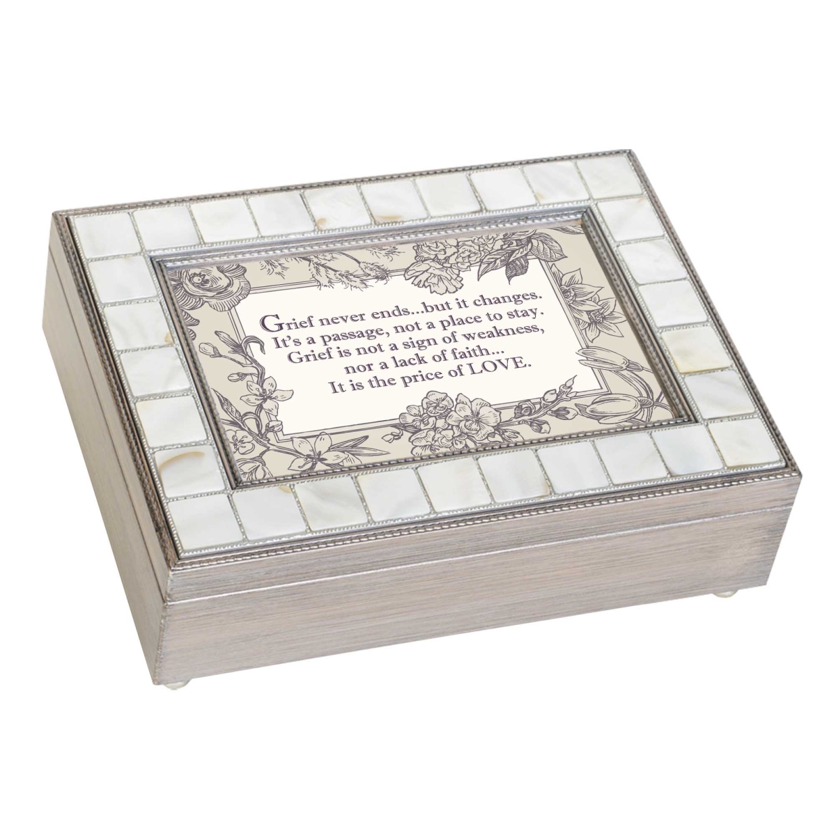 MP123GB Music Box Mother Of Pearl Grief Never Ends