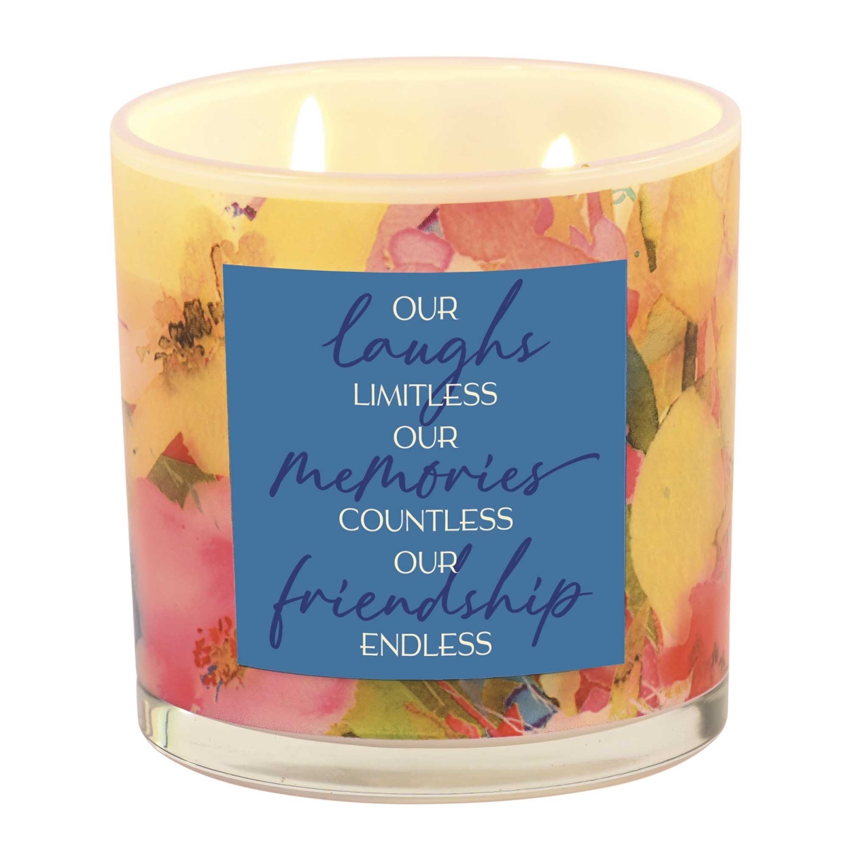 ECNDLG-4 Soy Candle Laughs Memories Friendship