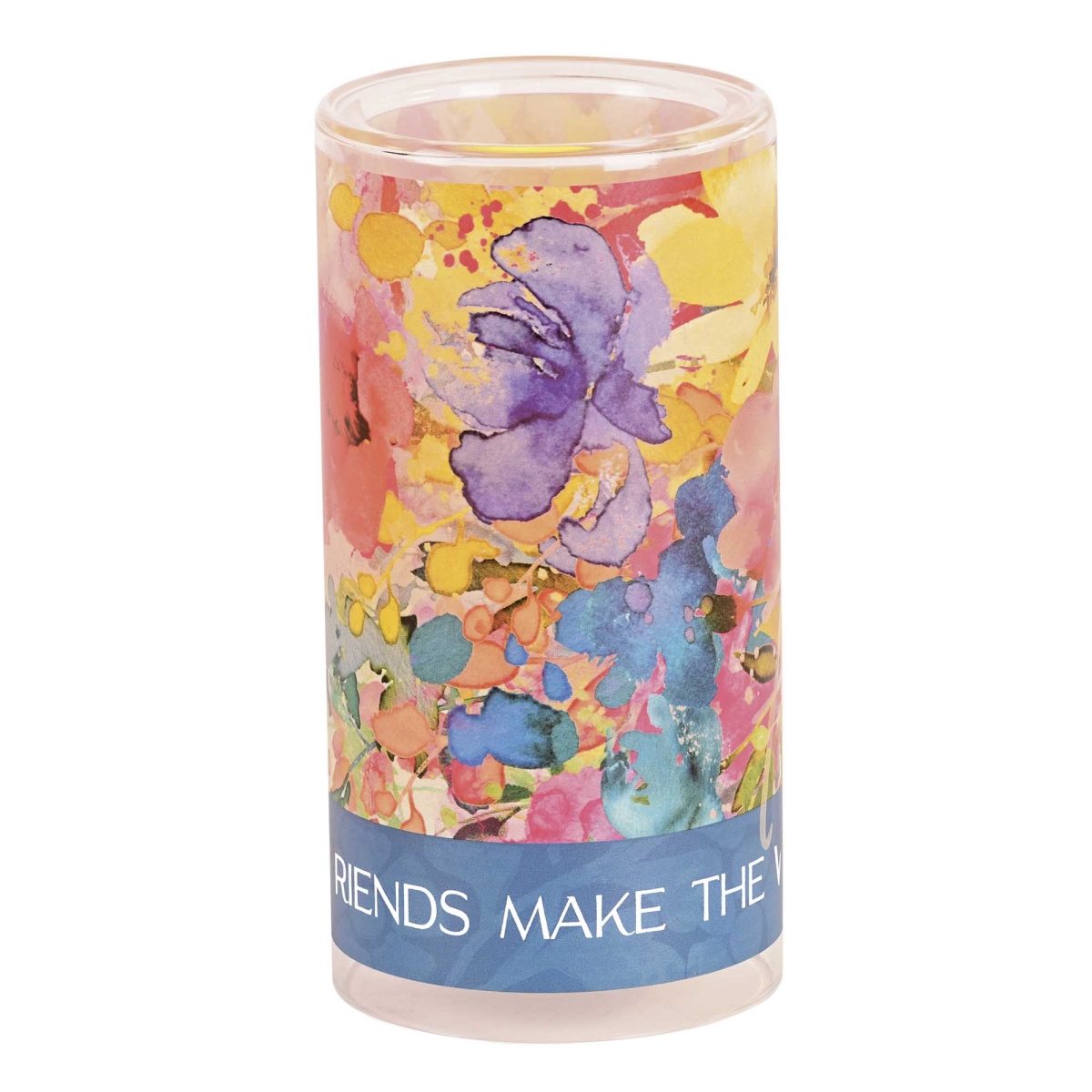 GCH-08-26 Candleholder Friends Make The World 8In